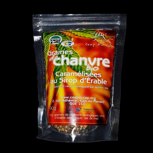 Caramelized Maple Organic Roasted Hemp Seeds 90g