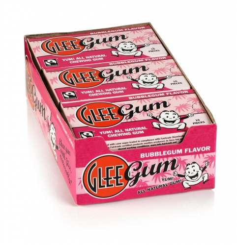 BubbleGum Classic Glee Gum - Made with Natural Ingredients Box of 12 Pack