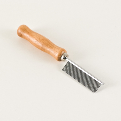 Knotty Boy Professional Dreading Metal Comb with Wood Handle