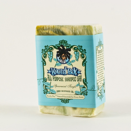 Knotty Boy All Purpose Soap Bar Spearmint Tingle, 4oz