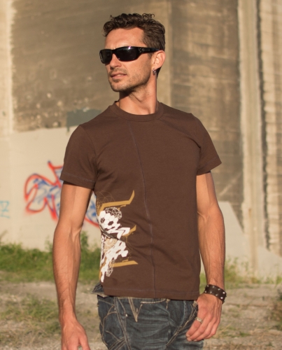 Catalyst Tee with New Hexagonal Print!! from Nomad's HempWear
