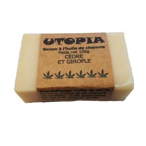 Utopia's Cedar and Clove Hemp Soap Bar